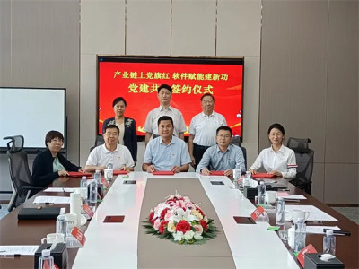 产业链党委与山东省工信厅机关党委、软件处党支部举行党建共建活动